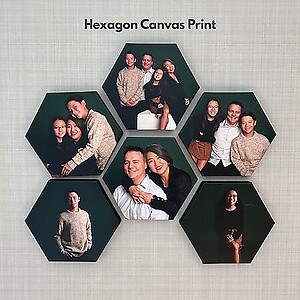 Hexagon Prints 8x7inch (20x18cm)