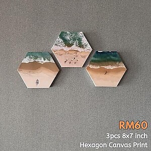 Hexagon Prints 8x7inch (20x18cm)