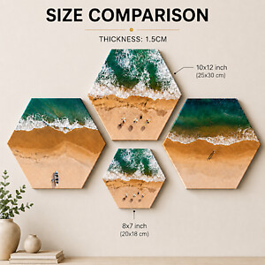 Hexagon Prints 8x7inch (20x18cm)