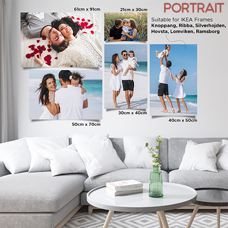 Poster Print Portrait - IKEA Frame Sizes