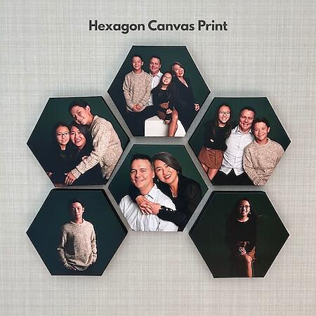 Hexagon Prints 8x7inch (20x18cm)